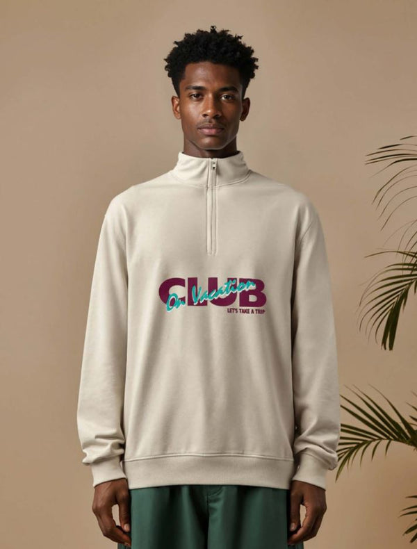 On Vacation Club Members Club Sweat Troyer - Off-White