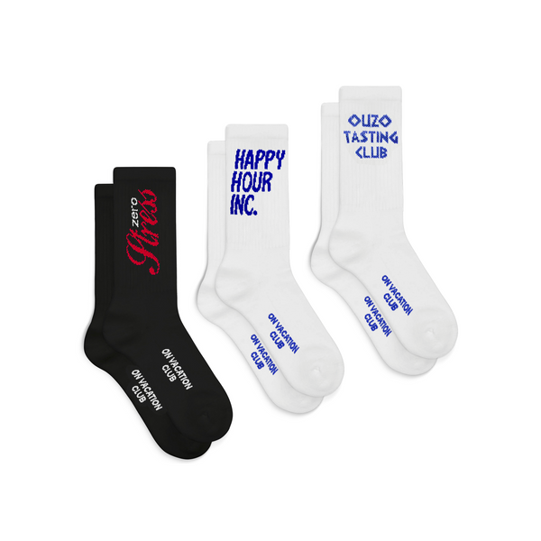 on vacation club 3-Pack Socks Set - Happy Hour