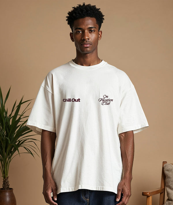On Vacation Club Chill Out T-Shirt - White