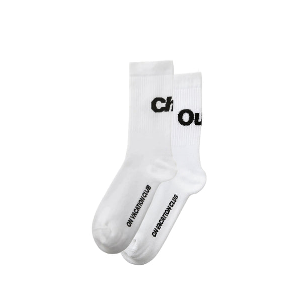 on vacation club Chill Tennis Socks - White