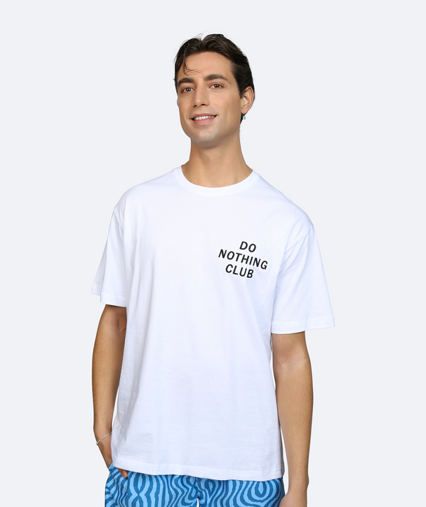 On Vacation Club Do Nothing Club T-Shirt - White