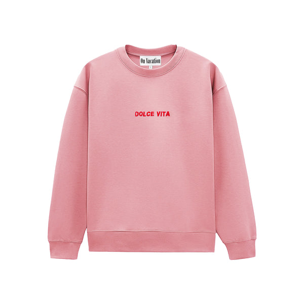 On Vacation Club Dolce Vita Sweater - Rose