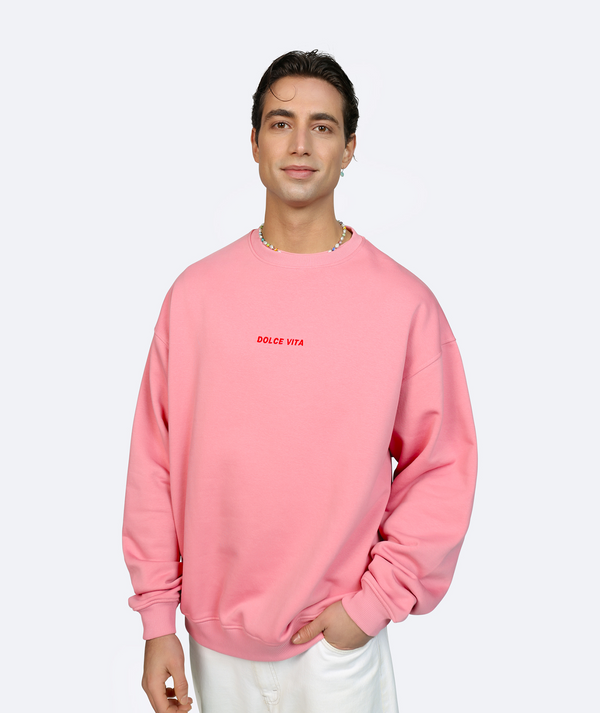 On Vacation Club Dolce Vita Sweater - Rose