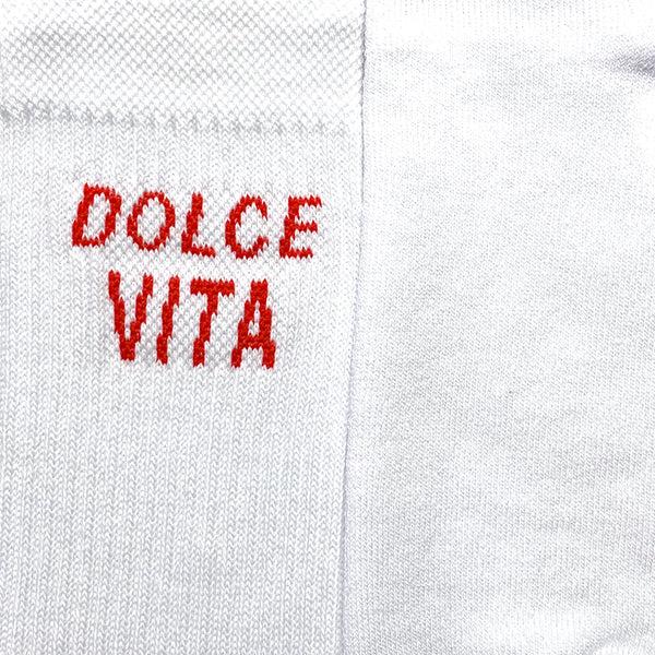 On Vacation Club Dolce Vita Tennis Socks - White