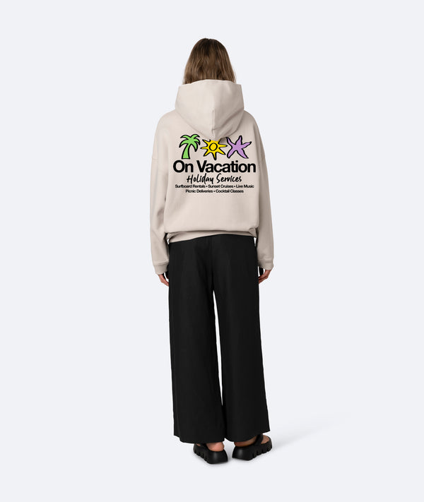 On Vacation Club Holiday Service Hoodie - Off White