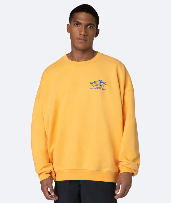 On Vacation Club Island Radio Sweater - Yellow