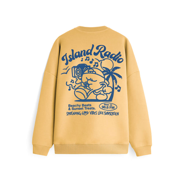 On Vacation Club Island Radio Sweater - Yellow