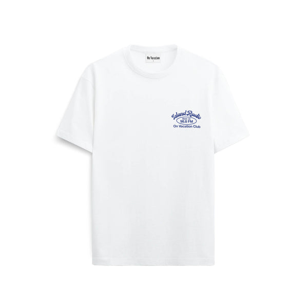 On Vacation Club Island Radio T-Shirt - White