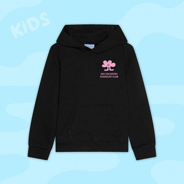 On Vacation Club Kids Goodlife Hoodie - Black