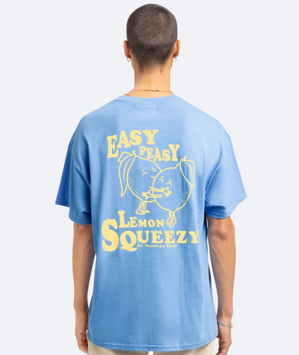 On Vacation Club Lemon Squeezy T-Shirt - Light Blue