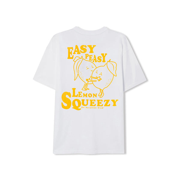 on vacation club Lemon Squeezy T-Shirt - White