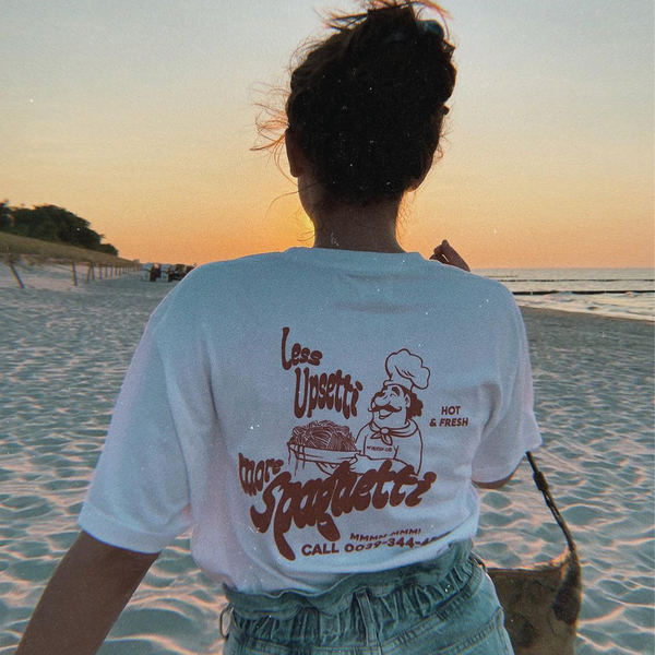 On Vacation Club Less Upsetti T-Shirt - White