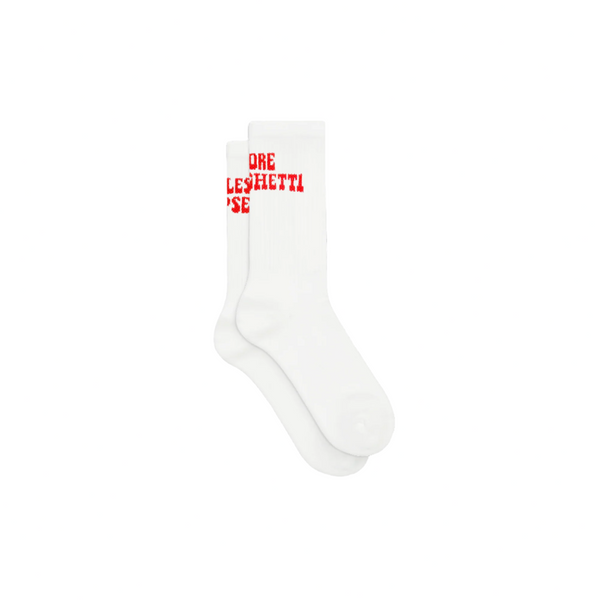 on vacation club Less Upsetti Tennis Socks - White