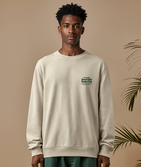 On Vacation Club Pesto Club Sweater - Beige