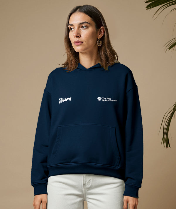 On Vacation Club Positive Energy Hoodie - Navy