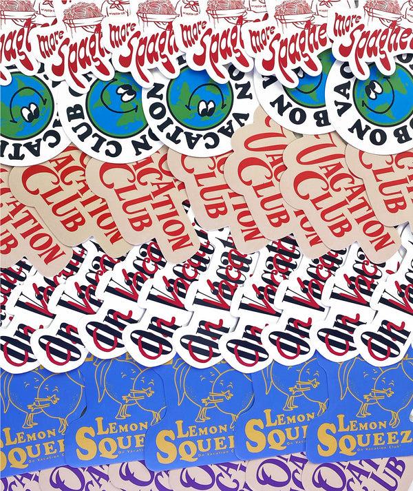 On Vacation Club Sticker Set - 10 Pieces