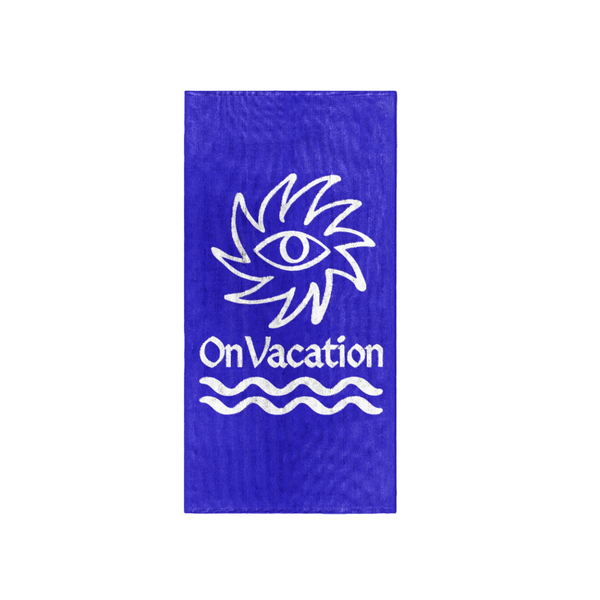 on vacation club Sun Beach Towel - Blue