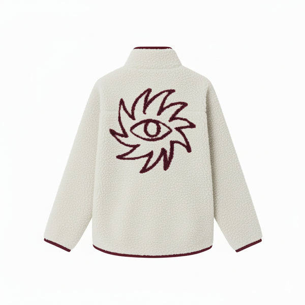 on Vacation Club Sunshine Fleece Jacket - Beige