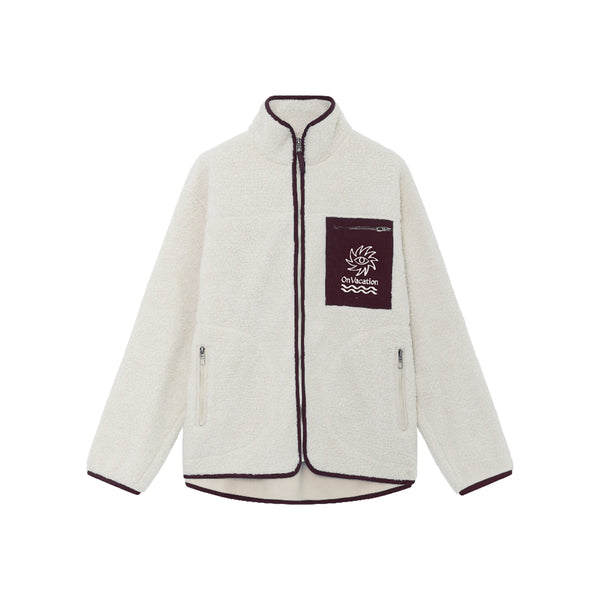 on vacation club Sunshine Fleece Jacket - Beige
