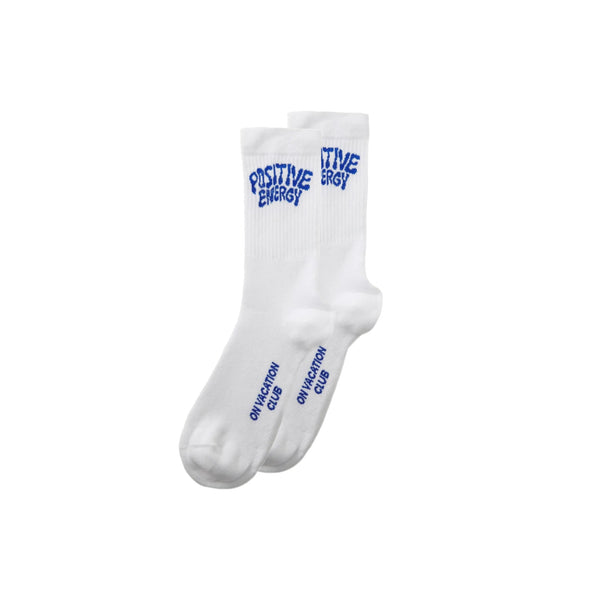 on vacation club Positive Energy Tennis Socks - White