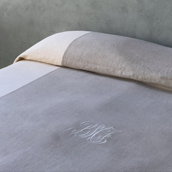 Once Milano Bed Cover With Sewing In Contrasting Colours