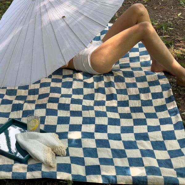 Once Milano Chess Printed Pattern Picnic Or Indoor/outdoor Blanket