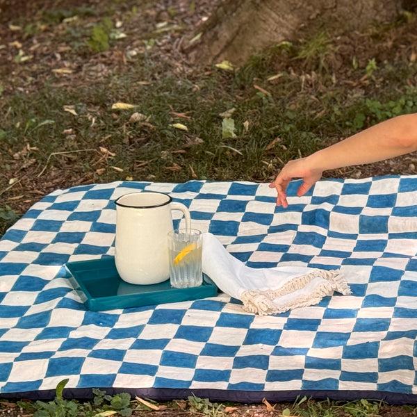 Once Milano Chess Printed Pattern Picnic Or Indoor/outdoor Blanket