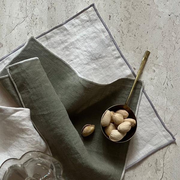 Once Milano Cocktail Napkin With Rolled Hem Set Of 4