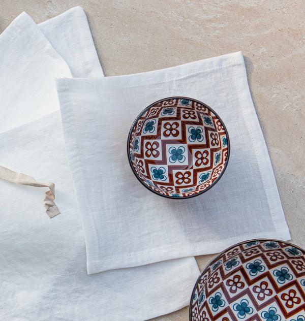 once milano cocktail napkin set of 4