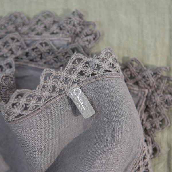 Once Milano Napkin With Macrame Set Of 4