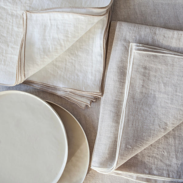 Once Milano Napkin With Rolled Hem Set Of 4