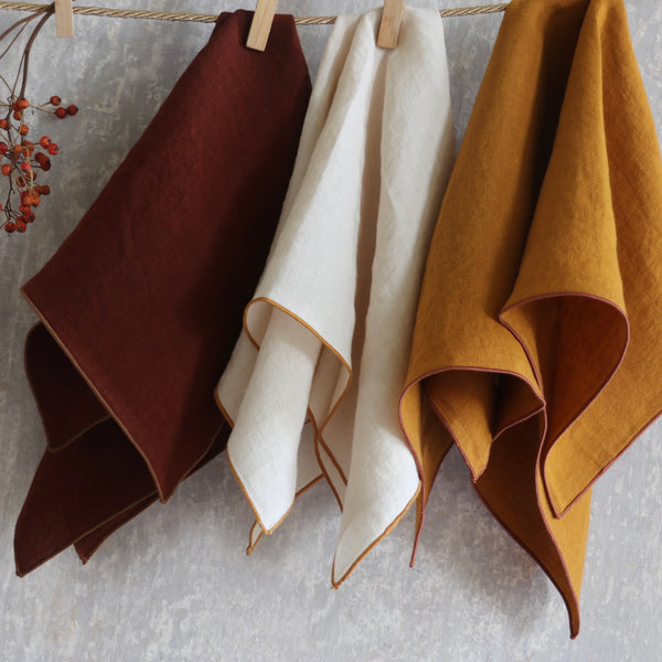 once milano napkin with rolled hem set of 4