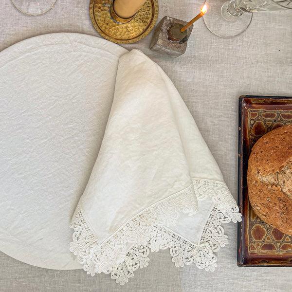 Once Milano Napkin With Sicily Lace Set Of 4