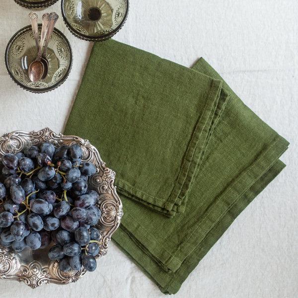 Once Milano Napkins In Heavy Linen Set Of 4