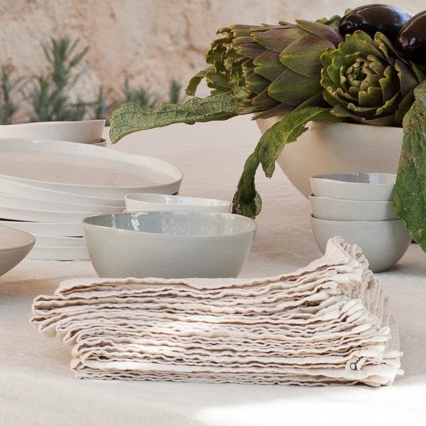 Once Milano Napkins In Light Linen Set Of 4
