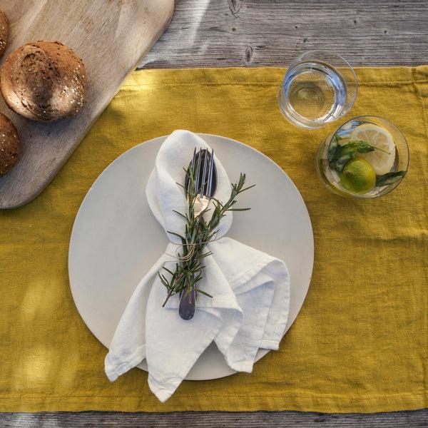Once Milano Placemat In Heavy Linen Set Of 2