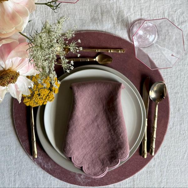 once milano round velvet placemat cover set of 2