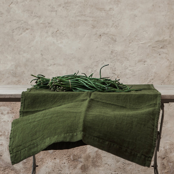 Once Milano Runner In Heavy Linen