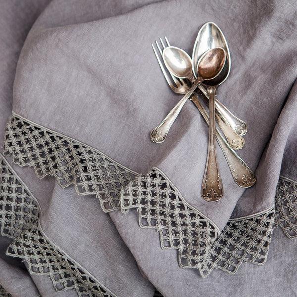 Once Milano Tablecloth With Macrame