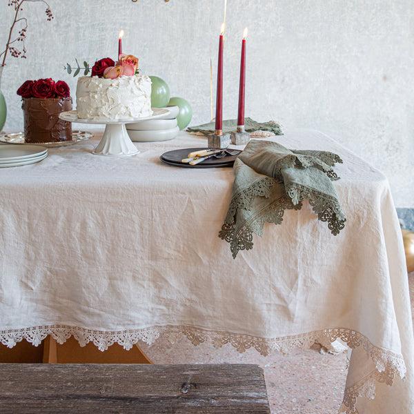 Once Milano Tablecloth With Sicily Lace