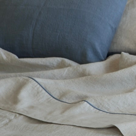 Once Milano Top Sheet With Piping - EU Sizes