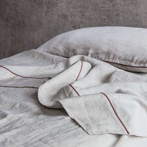 Once Milano Top Sheet With Piping - US Sizes