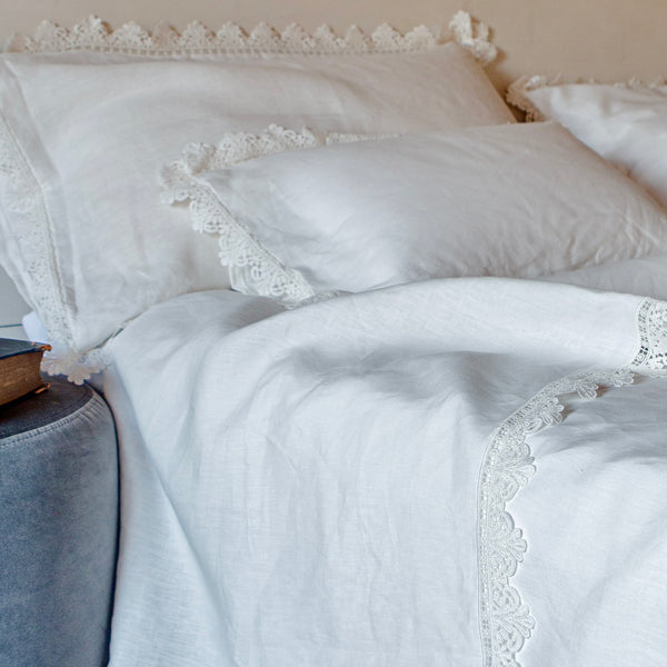 once milano top sheet with Sicily lace - EU sizes