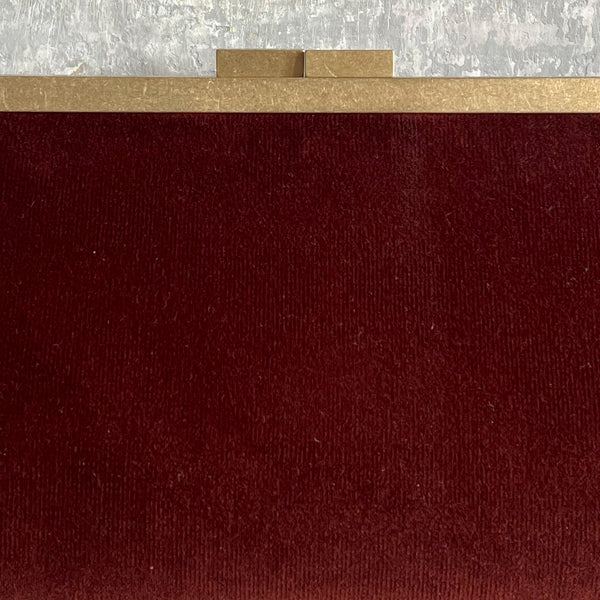 Once Milano Velvet Clutch