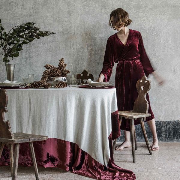 Once Milano Velvet Dressing Gown