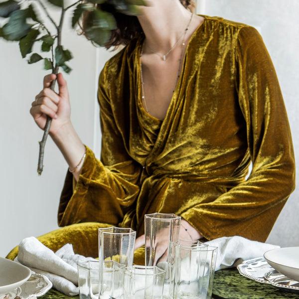 Once Milano Velvet Dressing Gown