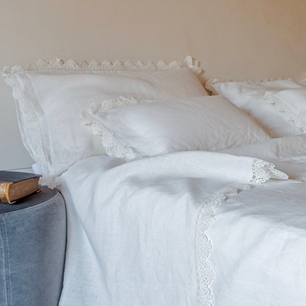 Once Milano Pillowcase With Sicily Lace Set Of 2 - All Sizes