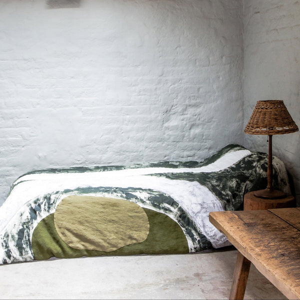 once milano toogood x once milano hand painted quilt