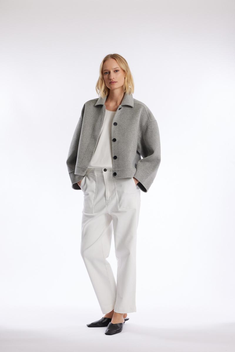 One & Other ANDY WOOL JACKET LT GREY MELANGE