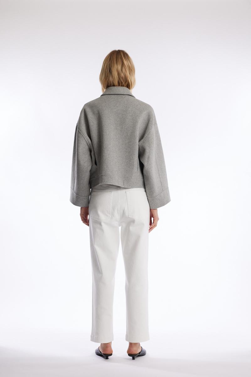 One & Other ANDY WOOL JACKET LT GREY MELANGE